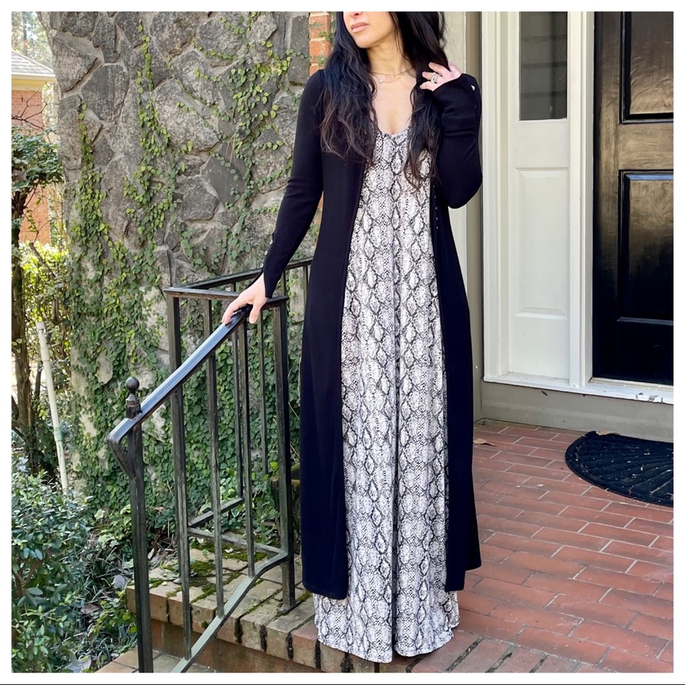 SNAKESKIN PRINT TANK MAXI DRESS - Picture 6 of 6